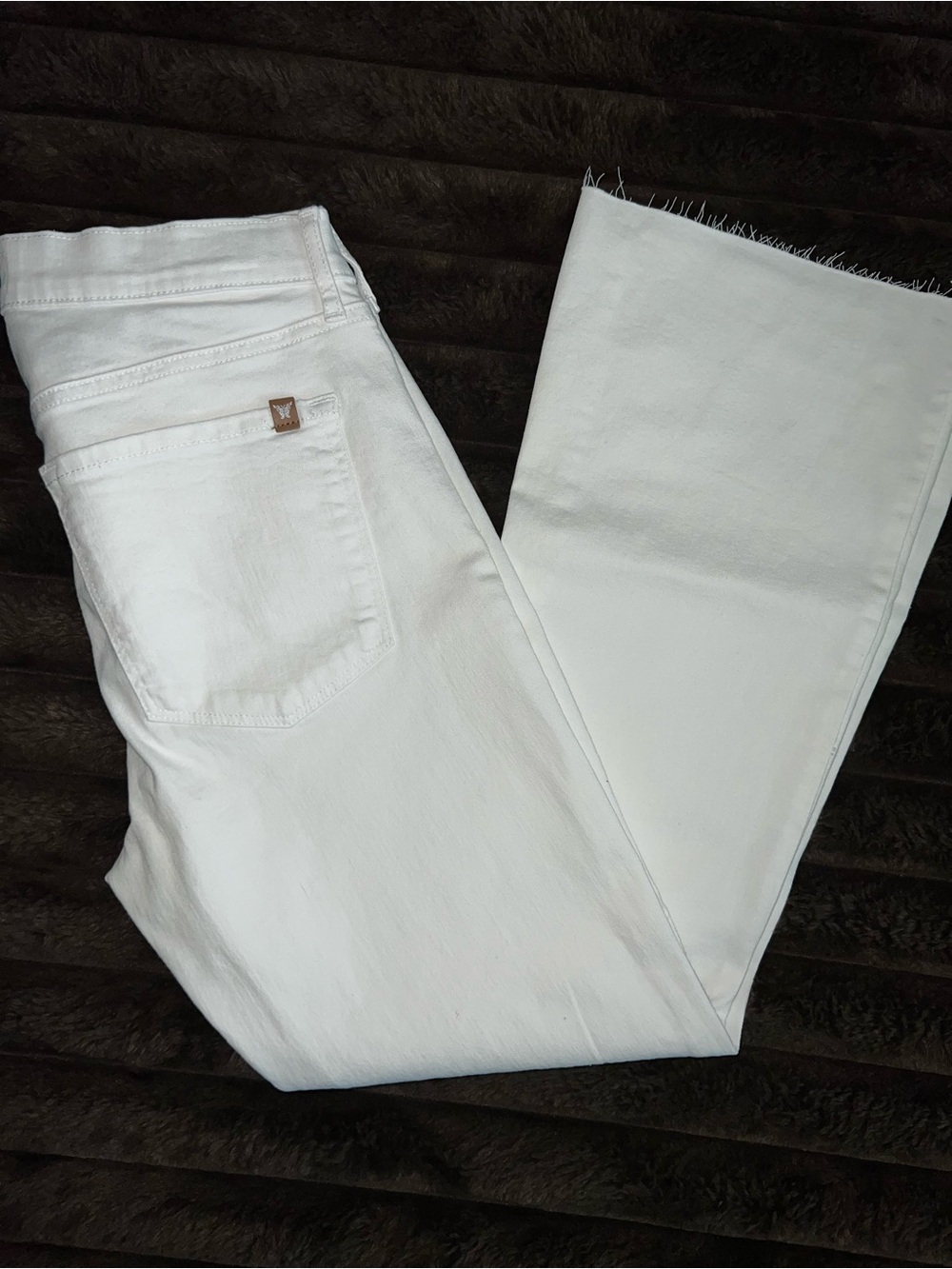 Jessica Simpson White Wide-Leg Flare Jeans
